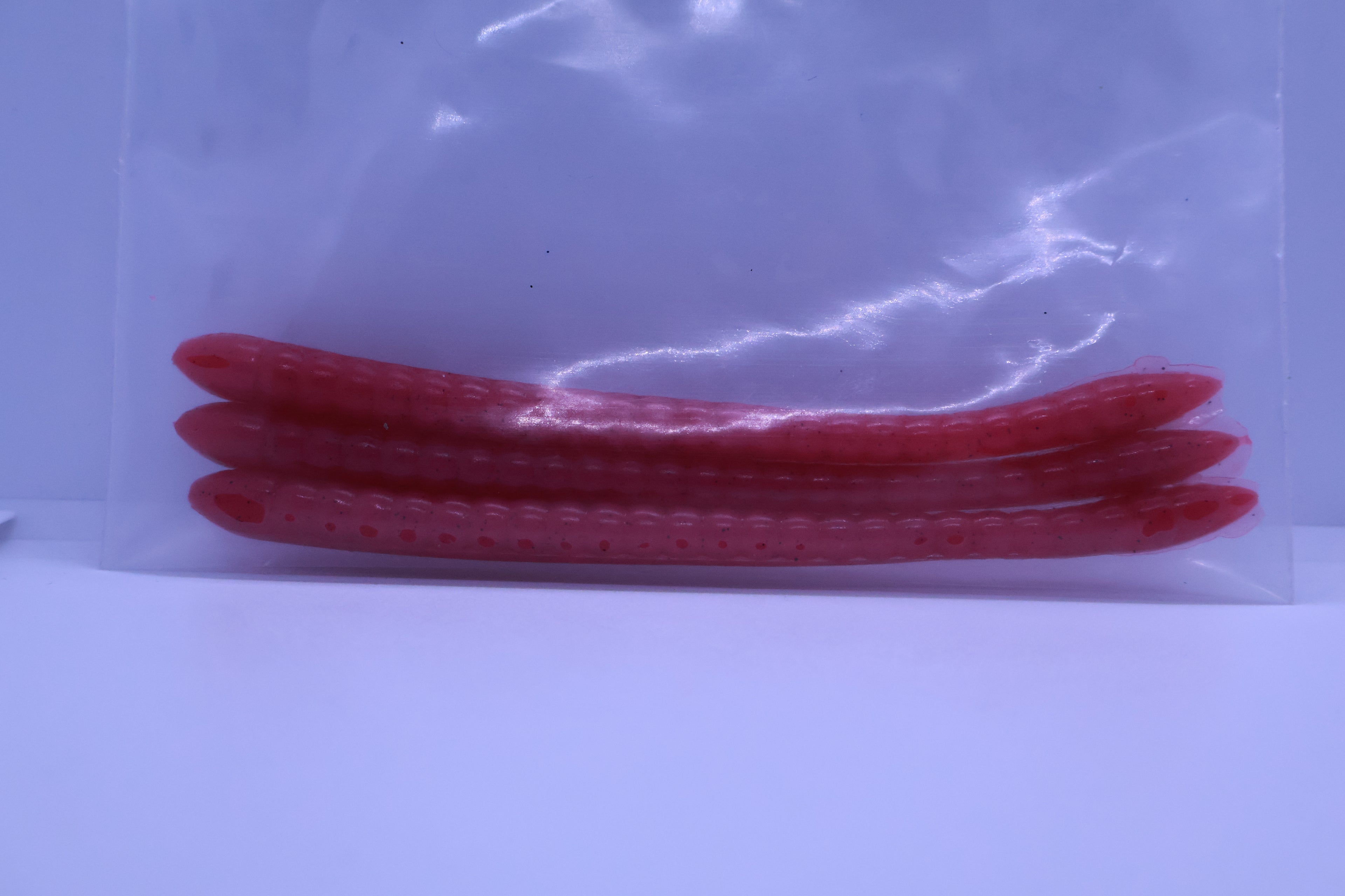 Flamingo Pink Icon Shaky Worm 6 pk.