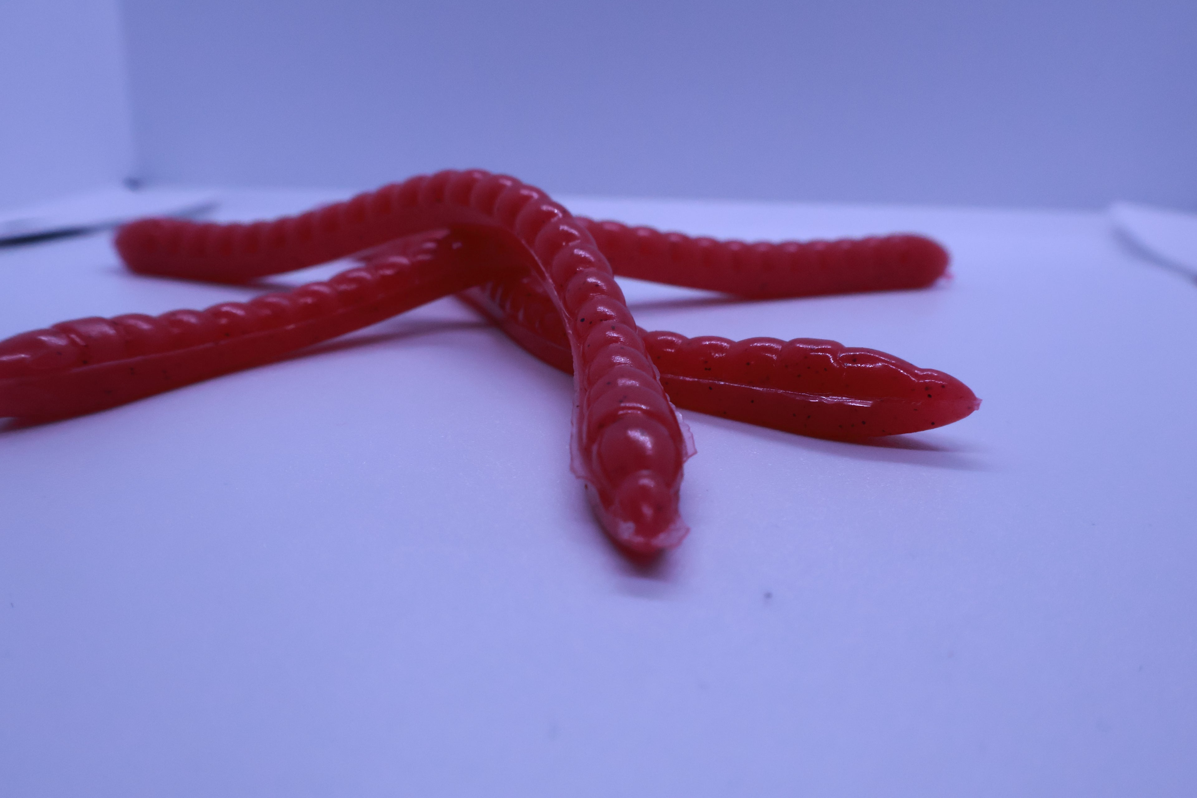 Flamingo Pink Icon Shaky Worm 6 pk.